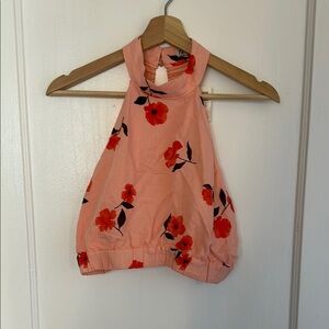 NWT Zara Floral Halter Top